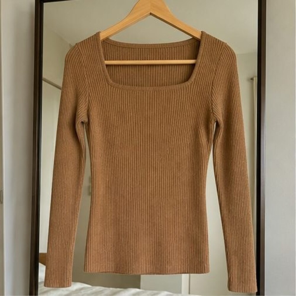 Charcoal V Neck Top
